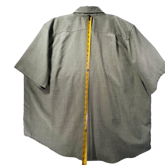 Orvis Mens Green Button Up Shirt XXL Short Sleeve Fishing Hiking Lightweight - Picture 12 of 12